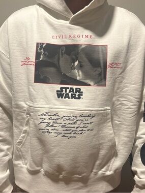 Civil Regime x Star Wars Cream Graphic Hoodie Men’s XL NWT